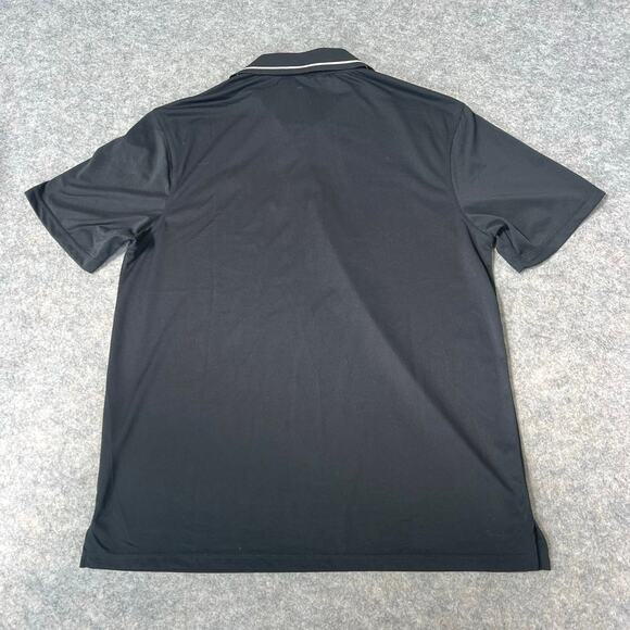 Dixxon Polo Black Shirt Mens Sweat Wicking Performance Polo Golf Size XL - Picture 2 of 10